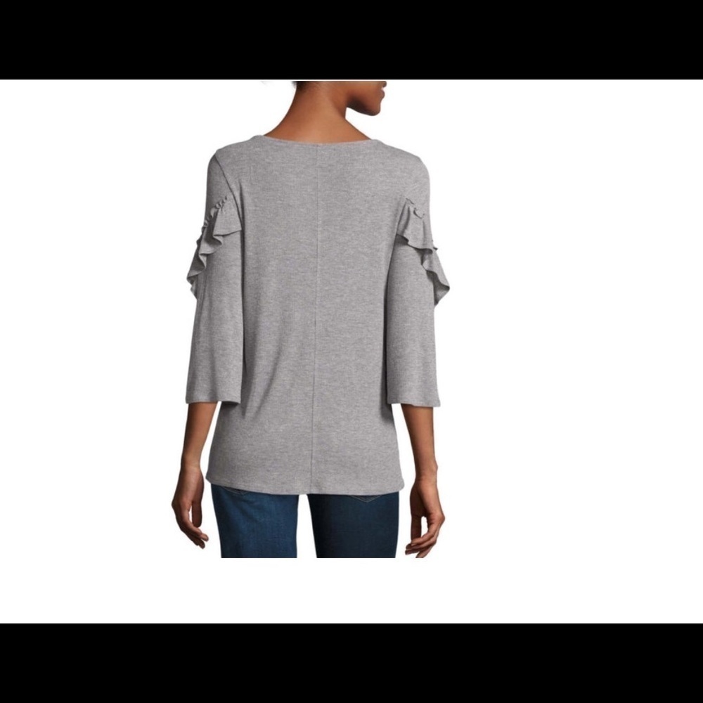 A.N.A women's Ruffle sleeve top - Picture 1 of 4